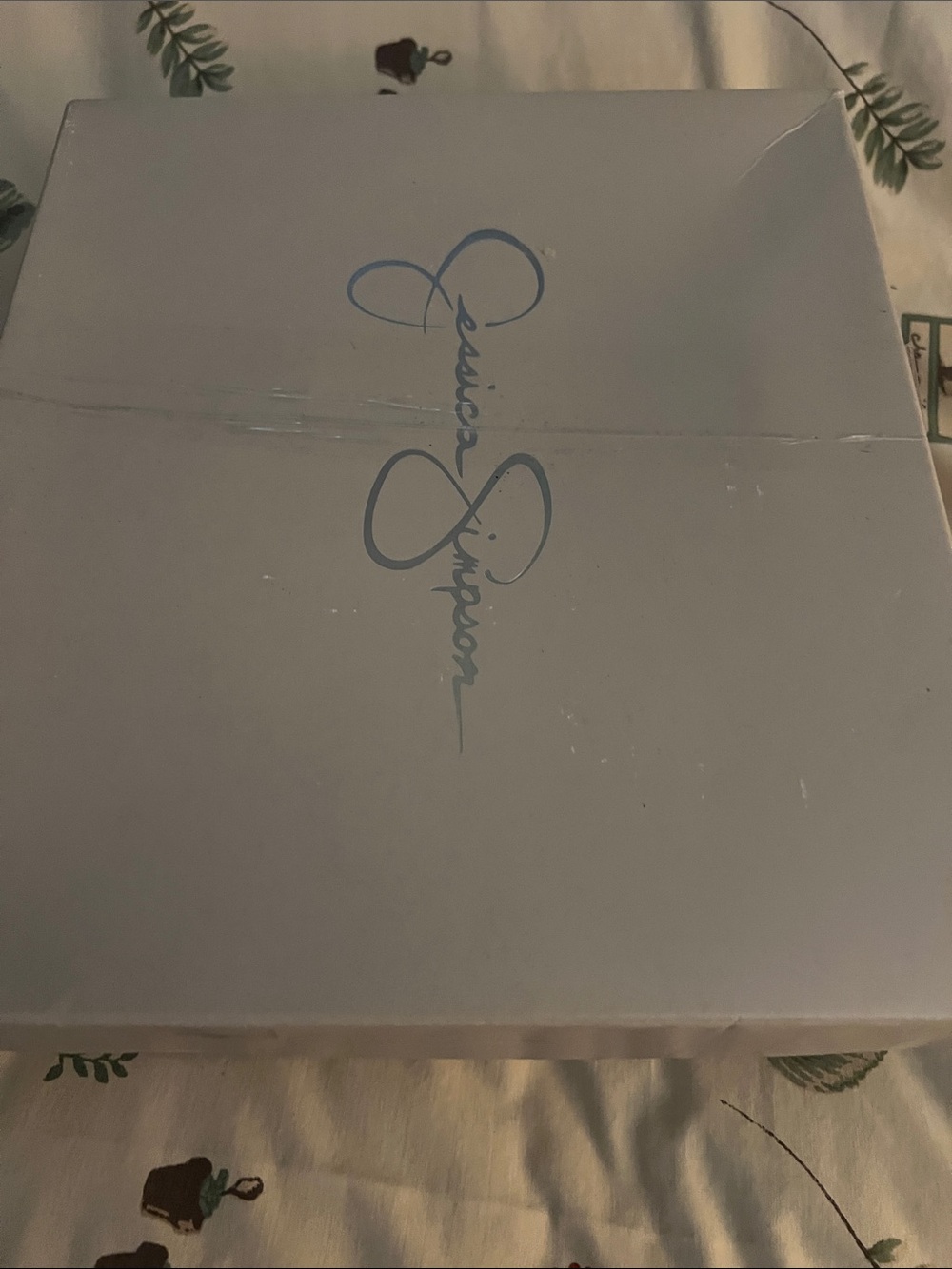 Jessica Simpson Pale Blue Logo Shoe Box